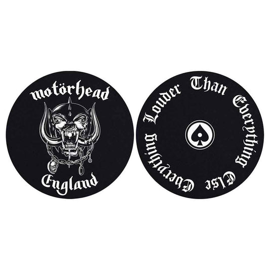 SLIPMAT - Motorhead England / Louder Slipmat Pair