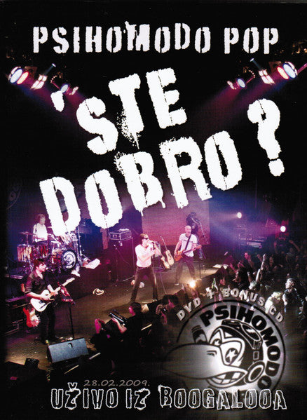 PSIHOMODO POP - Ste dobro? UŽIVO IZ BOOGALUA CD + DVD