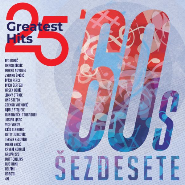 VARIOUS - Šesdesete 25 Greatest hits 2LP
