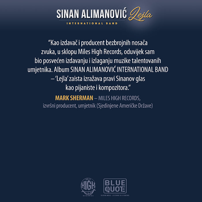 SINAN ALIMANOVIĆ INTERNATIONAL BAND - Lejla CD