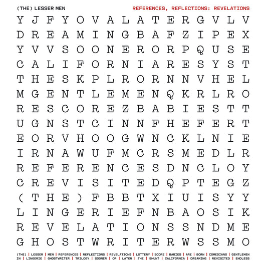 (THE) LESSER MEN - References, Reflections: Revelations LP (Red Vinyl)