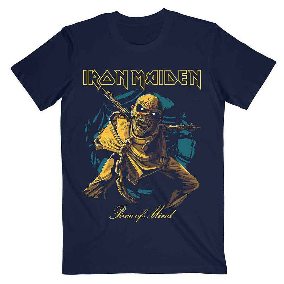 T-SHIRT - Iron Maiden Piece of Mind Gold Eddie