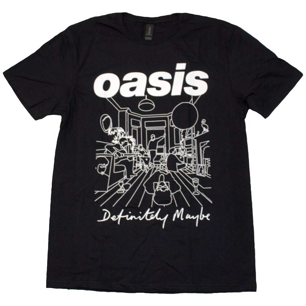 T-SHIRT - Oasis Definitely Maybe Line Draw