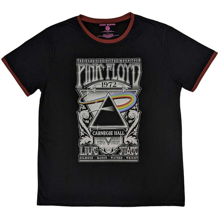 PINK FLOYD - Carnegie Hall Poster Ringer T-Shirt