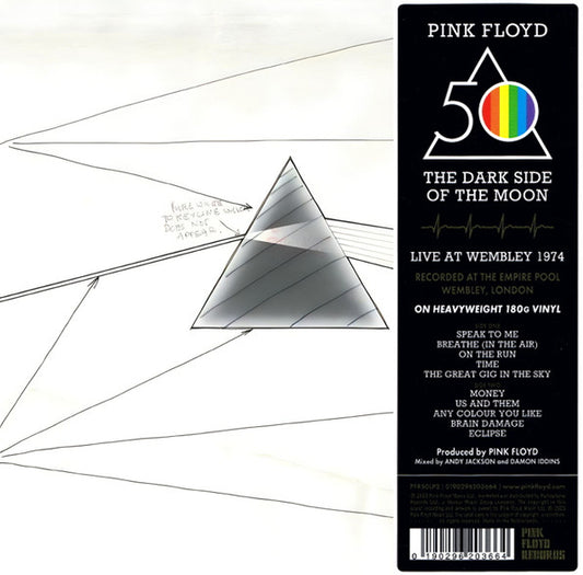 PINK FLOYD - The Dark Side Of The Moon (Live At Wembley 1974) LP