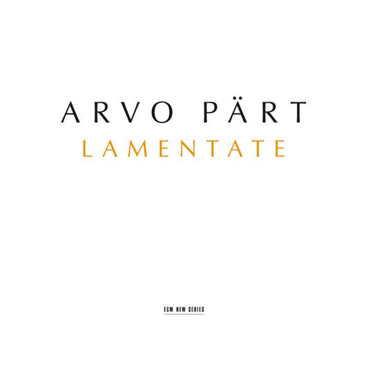 ARVO PART - Lamentate CD