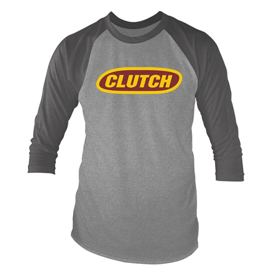 CLUTCH - CLASSIC LOGO 3/4 Sleeve Baseball Tee G/B