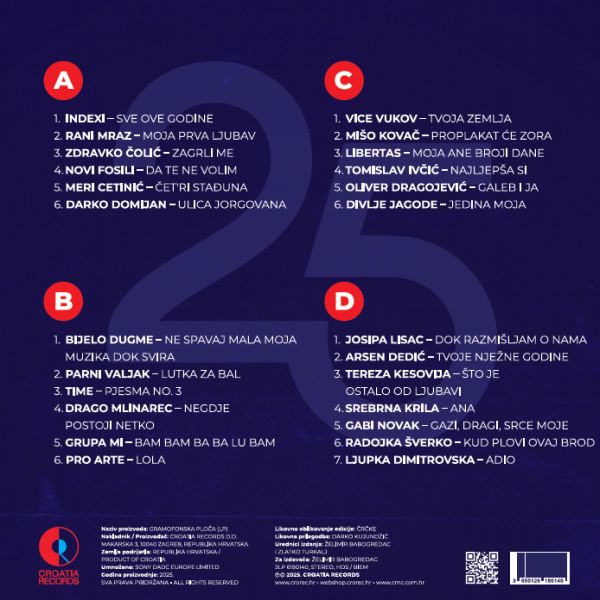 VARIOUS - Sedamdesete 25 Greatest hits 2LP