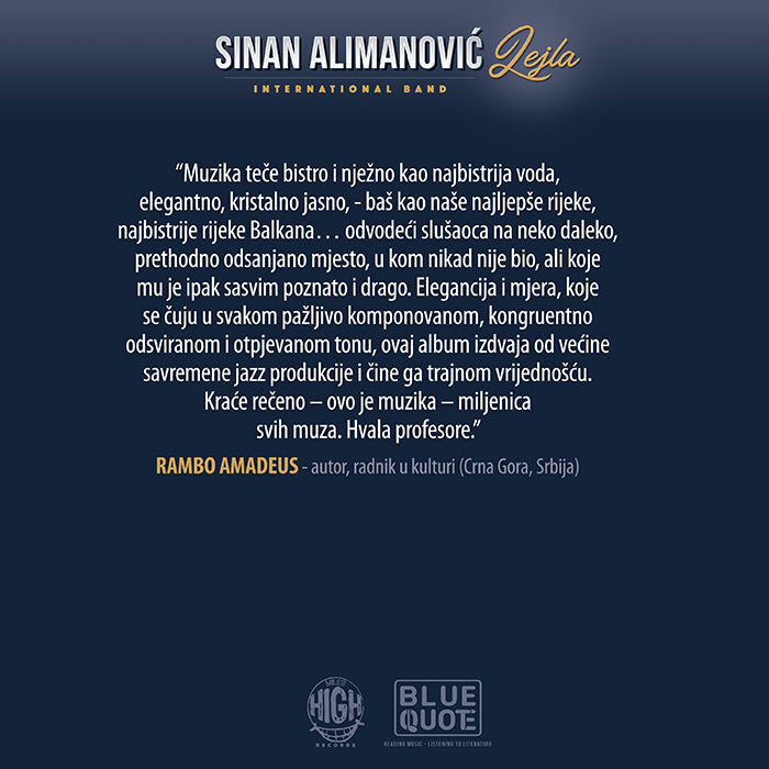 SINAN ALIMANOVIĆ INTERNATIONAL BAND - Lejla CD