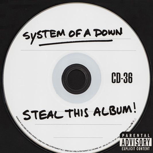 SYSTEM OF A DOWN - Steal This Album CD