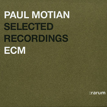 PAUL MOTIAN - Selected Recordings CD