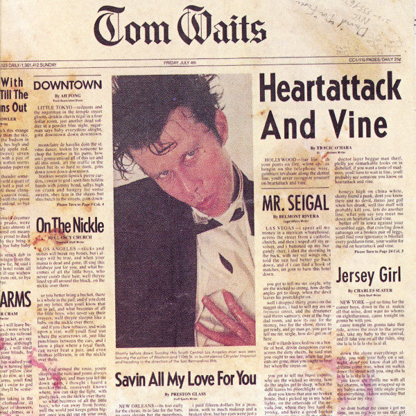 TOM WAITS - Heartattack And Vine LP